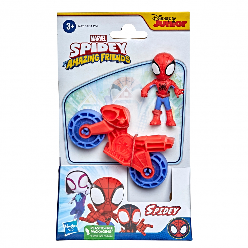 SPIDER-MAN Rotaļu komplekts ar velosipēdu un