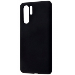 Huawei P30 Pro Premium Soft Touch Silikona Vāciņš Melns