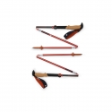 Black Diamond Pursuit Carbon FLZ teleskopiskās nūjas 135 cm, sarkanas Black Diamond Pursuit Carbon FLZ teleskopiskās nūjas 135 cm, sarkanas