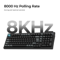 Клавиатура Keychron Q5 Ultra 96% 8K Tri-Mode K POM Brown беспроводная механическая, черная Клавиатура Keychron Q5 Ultra 96% 8K Tri-Mode K POM Brown беспроводная механическая, черная