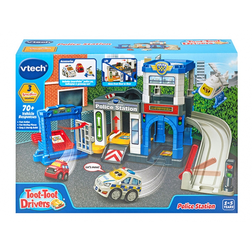 VTECH interaktīvais Toot-Toot Drivers policijas iecirknis