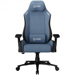 LORGAR CHA41, Ergonominen Pelituoli Edistynyt, Premium-kestävä tahransuojaava kangas, Sininen