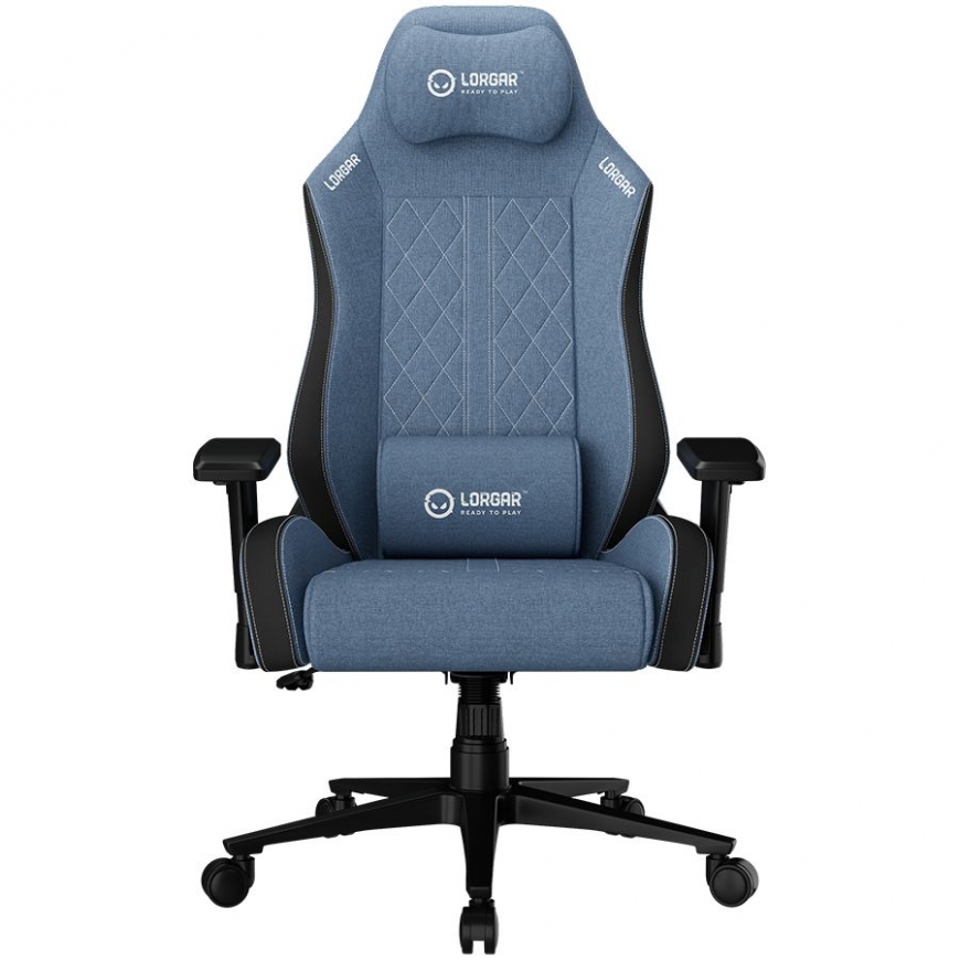 LORGAR CHA41, Эргономичное игровое кресло Advanced, премиум антивандальная ткань, Синий
