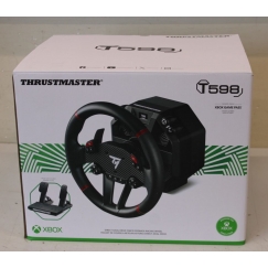 РАСПРОДАЖА. Рулевое колесо T-598 X для Xbox Series X/S, черное | Рулевое колесо для Xbox Series X/S, ПК | T-598 X | РАСПАКОВАНО,