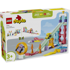 LEGO DUPLO pils Kolm vienā radošās rampas ar transportlīdzekļiem