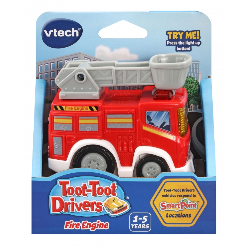 VTECH interaktīvā Toot-Toot Drivers ugunsdzēsēju mašīna (angļu valodā)