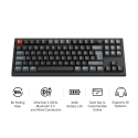 Keychron V3 Ultra 80% TKL 8K Tri-Mode K POM Brown belaidis mechaninis klaviatūra, juoda Keychron V3 Ultra 80% TKL 8K Tri-Mode K POM Brown belaidis mechaninis klaviatūra, juoda