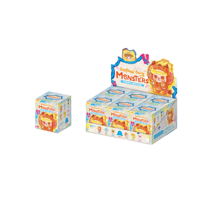 Q.KID Blind box figure - Emotional Hairy Monsters