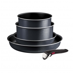 Tefal Ingenio So Light virimo ir kepimo indų rinkinys, 5 dalių, pilkas
