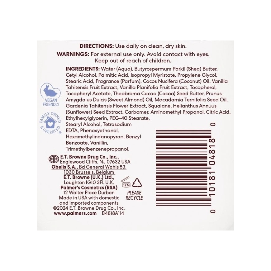 Palmer's Taīšu vaniļas ķermeņa losjons 250 ml – 3