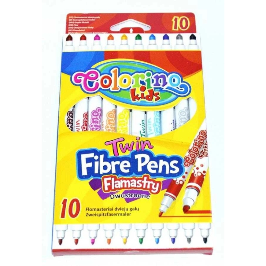 COLORINO KIDS flomasteriai dviejų galų (10 spalvų), 13451PTR – 2