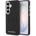MagSafe Compatible Case, Black Faux Leather Karl Lagerfeld