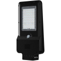 V-tac 20W LED-katuvalaisin aurinkopaneelilla ja liiketunnistimella, must, 3000/4000/6000K, 140°x70°
