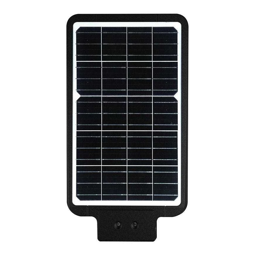 V-tac 20W LED street lamp with solar panel and motion sensor, black, 3000/4000/6000K, 140°x70° – 3