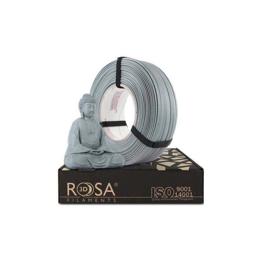 Rosa Plast Rosa3D filaments PLA-CF matēts mājas dekors 1.75 mm 1kg – auksti pelēks – 3