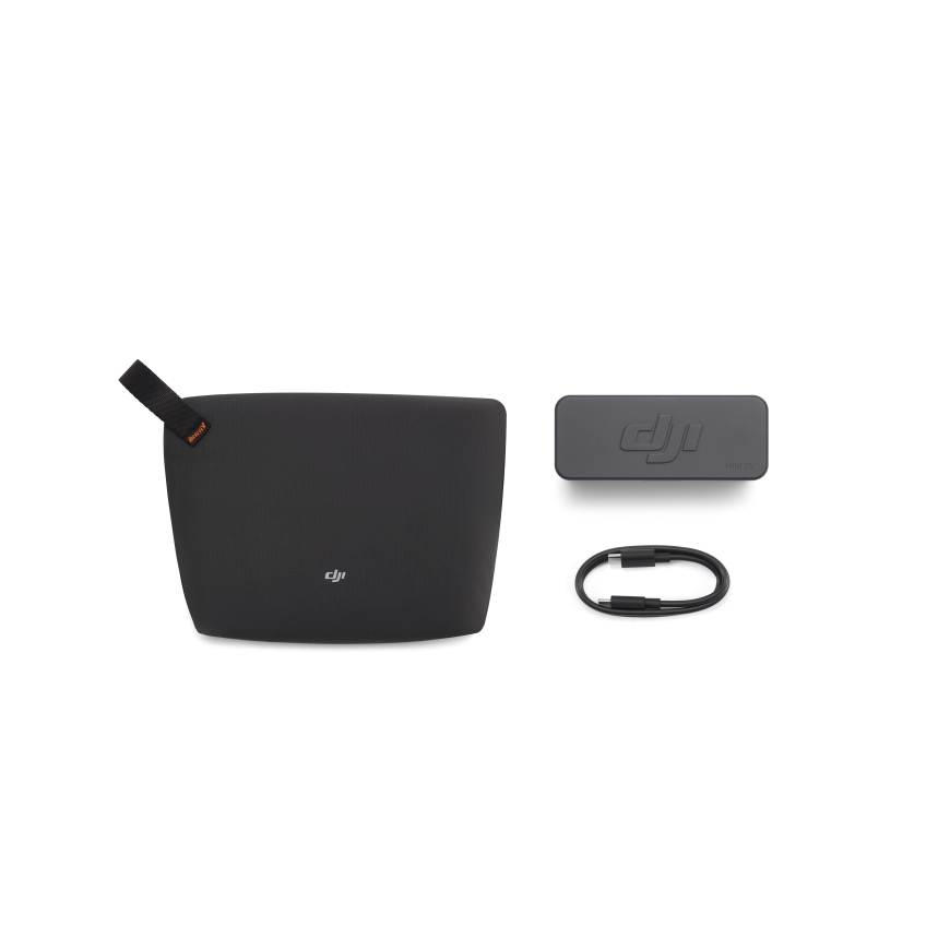 DJI Mic Mini 2S langaton mikrofoni, 2 lähetintä, vastaanotin, latauslaukku