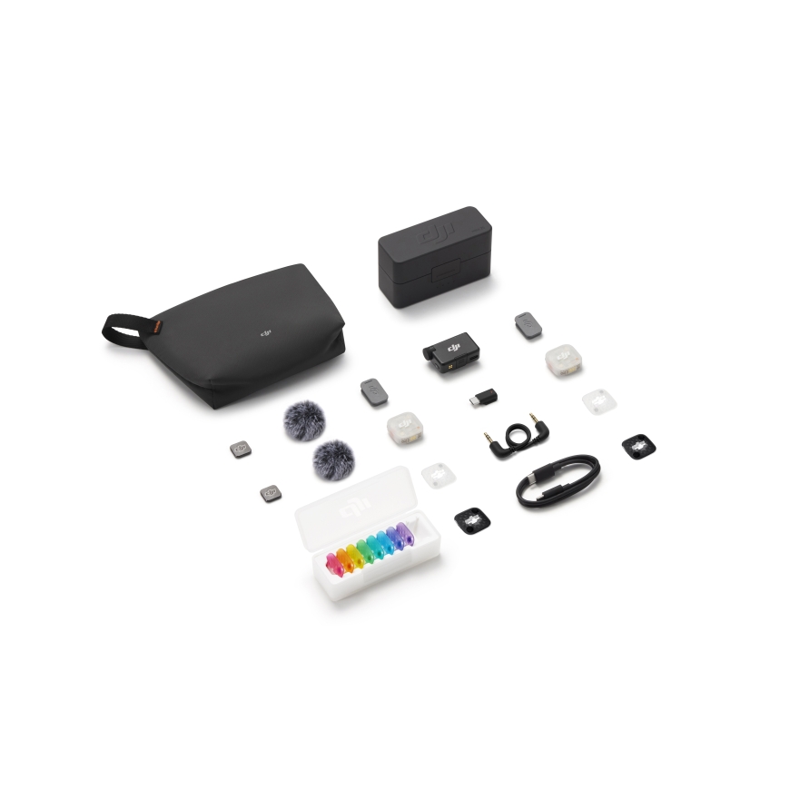 DJI Mic Mini 2S belaidis mikrofonas, 2 siųstuvai, imtuvas, įkrovimo dėžutė – 5