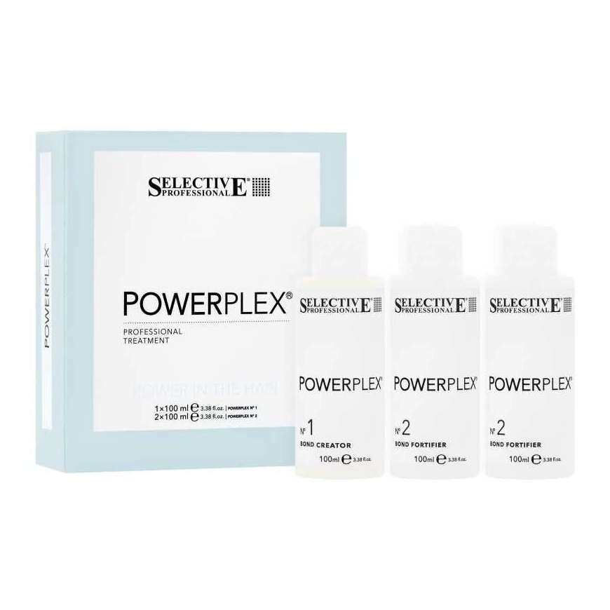 Selective Professional POWERPLEX Professional Tool Enhancing Effectiveness of Hair Technical Procedures 3x100ml