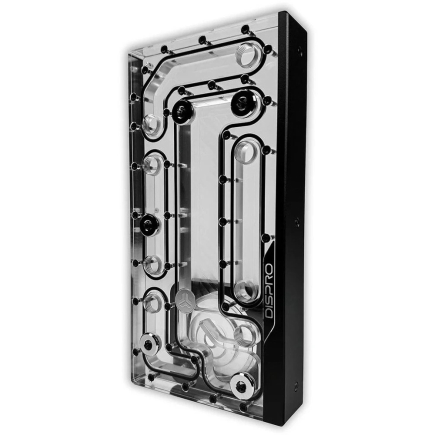 "Stealkey Customs SC DisPro 240R" aizmugures distroplate, D5 un DDC sūknis, D-RGB Ø 240 mm