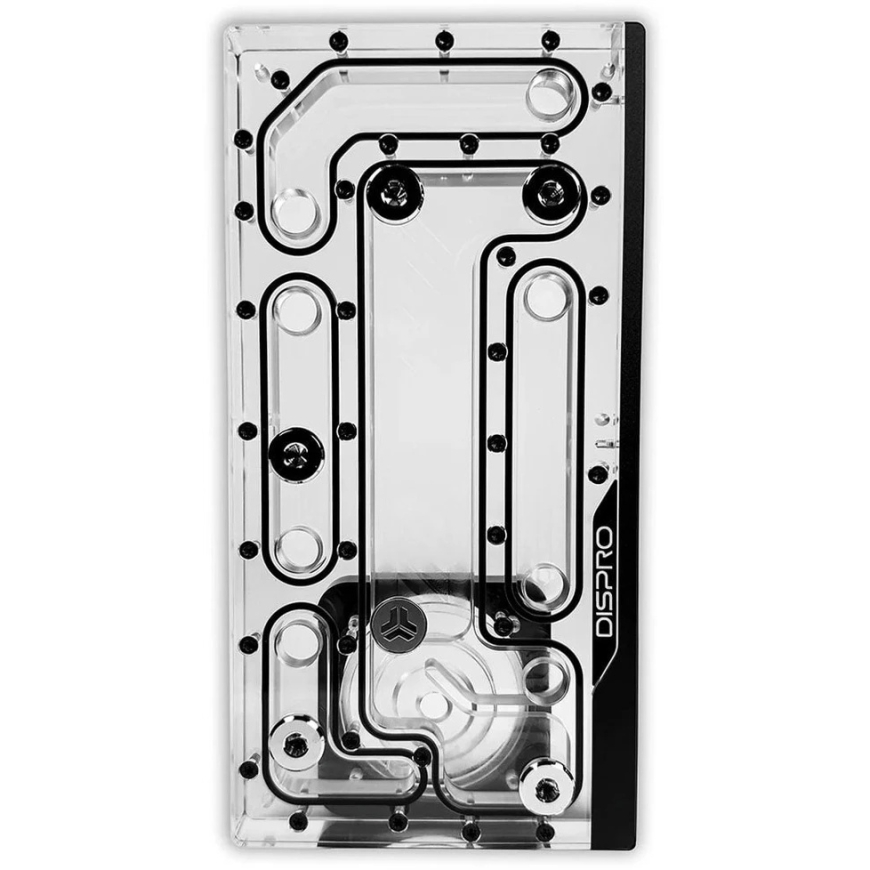 "Stealkey Customs SC DisPro 240R" aizmugures distroplate, D5 un DDC sūknis, D-RGB Ø 240 mm – 2
