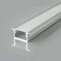 V-tac LED recessed profile with cover, silver, 2000x24x10mm V-tac LED recessed profile with cover, silver, 2000x24x10mm