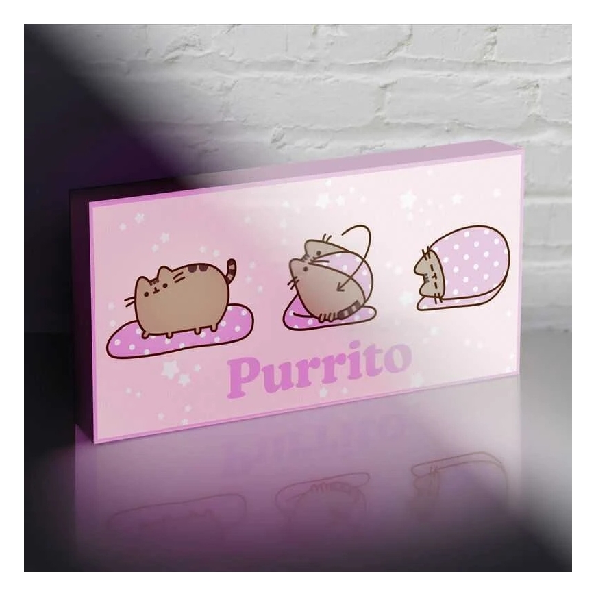 Pyramid Pusheen valoa canvas – 2