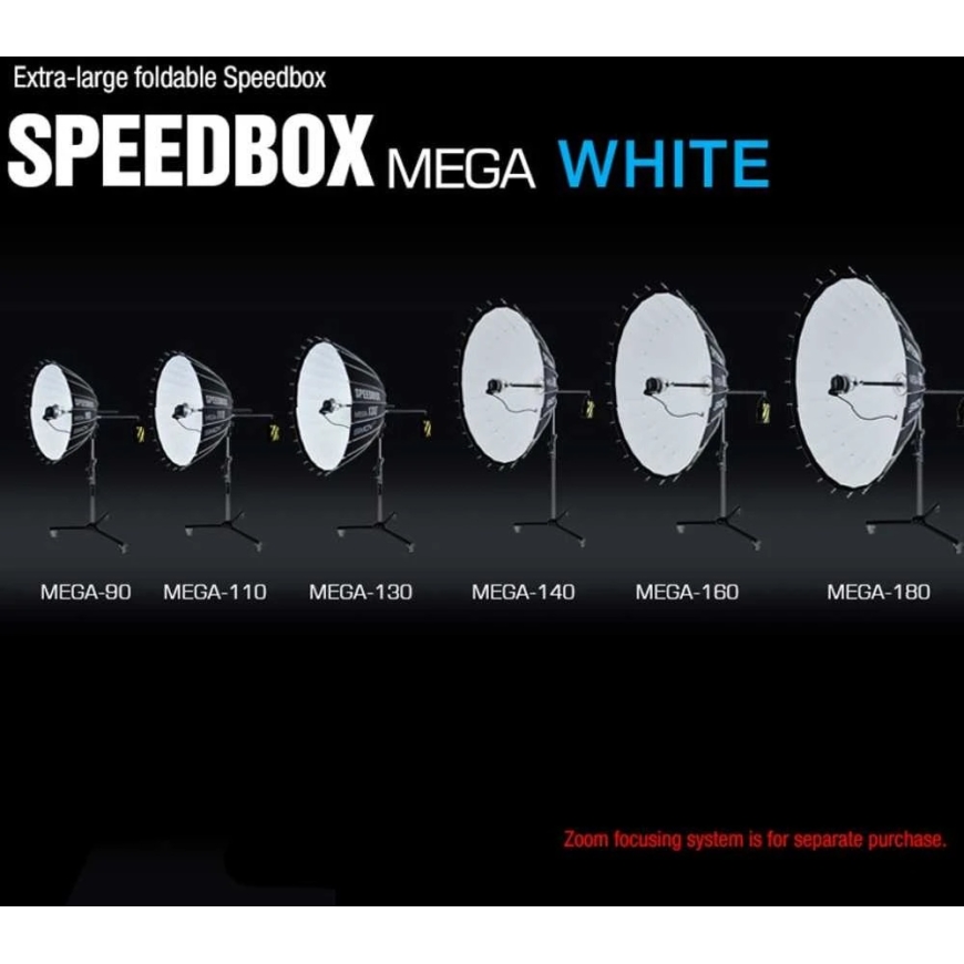 Softbox-sarja - SMDV Speedbox Mega 110 Deep 114 cm Valkoinen Bowens-kiinnitys – 3