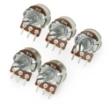 Oem Rotary Linear Potentiometer with Switch 1kΩ 1/8W 5pcs Oem Rotary Linear Potentiometer with Switch 1kΩ 1/8W 5pcs