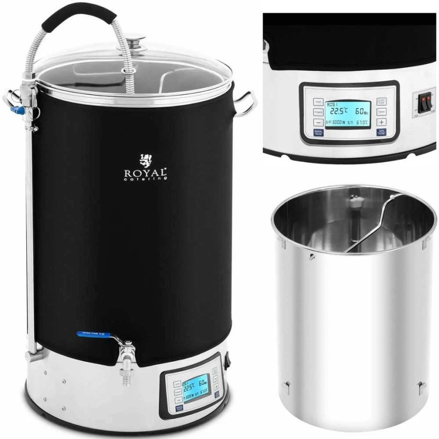 Royal Catering Кастрюля для супа для варки пива LCD 10-100C 60 л