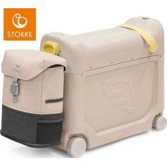 Stokke JetKids – "BedBox + Crew" travel kit backpack | Moonglow White
