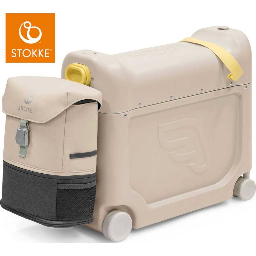 Stokke JetKids – "BedBox + Crew" travel kit backpack | Moonglow White