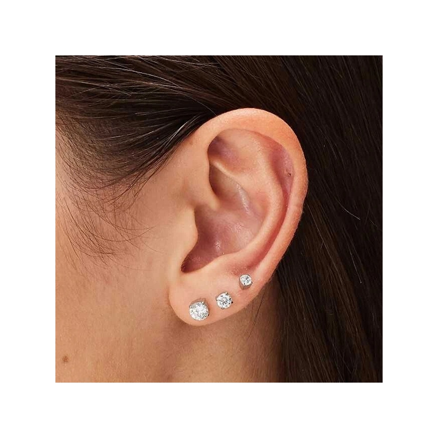 Sagapo Dazzly SDZ47 earrings with clear crystal – 2