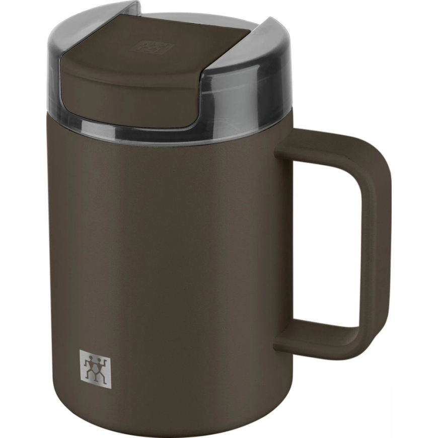 ZWILLING THERMO PLUS Termo puodelis su laikikliu - 380ml, ruda