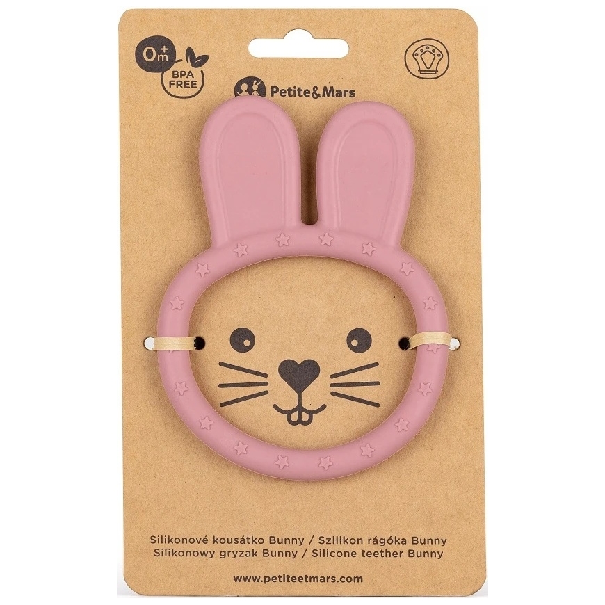 Petite&Mars Bunny - zuikio formos silikoninis dantukas – 5
