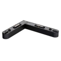 V-tac L-shaped connector for magnetic track systems, black V-tac L-shaped connector for magnetic track systems, black
