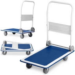 Горизонтальный HM-505 ручной тележка, белый и синий