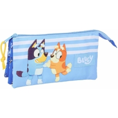 Safta Тригубас пенал Bluey Давайте играть Синий 22 x 12 x 3 см