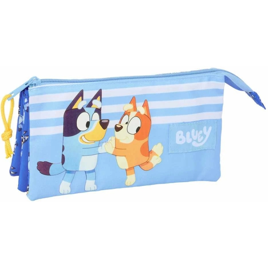 Safta Trigubas penalas Bluey Let's play Mėlyna 22 x 12 x 3 cm