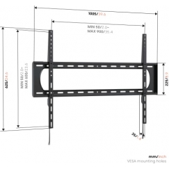 Vogel's Up 9005 Fixed TV Wall Mount XL