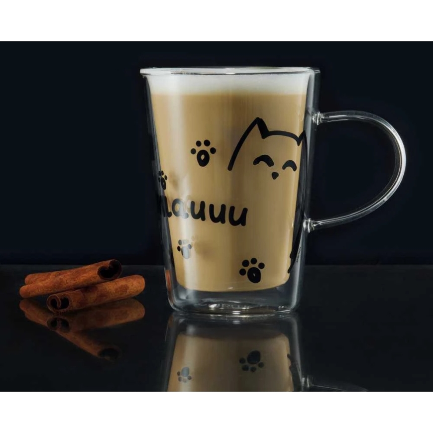 Termo stiklas su rankena Love Kotam Cię 350 ml AMBITION