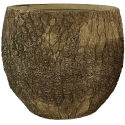 Home4You Flower Pot "SUNNY OAK", D44 x H41 cm, brown