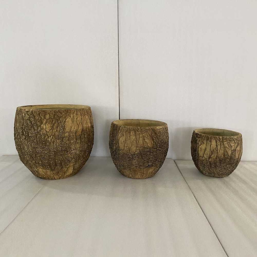 Home4You Gėlių vazonas „SUNNY OAK“, D44 x H41 cm, rudas – 2