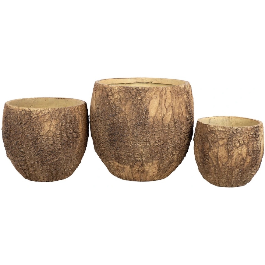 Home4You Kukkaruukku "SUNNY OAK", D44 x H41 cm, ruskea – 4