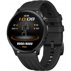 OPPO Watch S viedopulkstenis ar fluorogumijas siksnu, melns