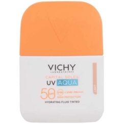 Vichy Capital Soleil UV Aqua mitrinošs fluīds, tonēts SPF50+, 50 ml, gaišs