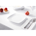 MariaPaula Porcelain Dessert Plate MariaPaula Moderna White 20.5 cm Square MariaPaula Porcelain Dessert Plate MariaPaula Moderna White 20.5 cm Square
