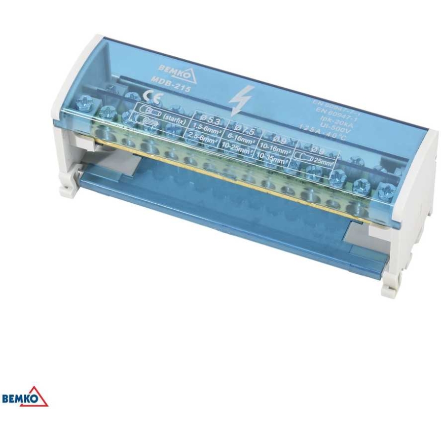 Schelinger Distribution Block 30 Terminals 2x15 (11x5.3 mm + 2x7.5 mm + 2x9.1 mm) – 2