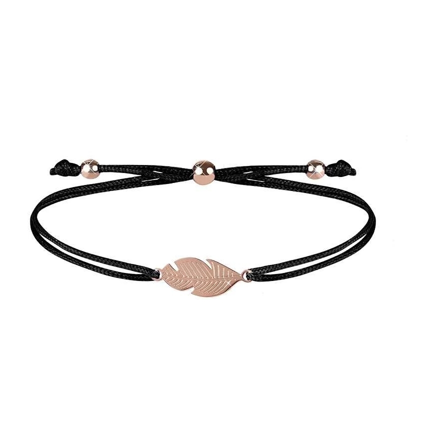 Troll Stygian bracelet with feather black / bronze