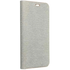 Oem LUNA Book vāks Samsung Galaxy A36 5G sudraba krāsā