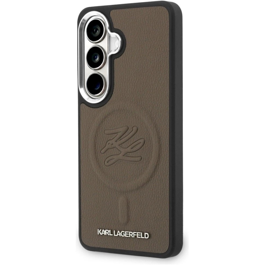 Karl Lagerfeld Embossed Ring Initials MagSafe Case for Samsung Galaxy S26, brown – 2